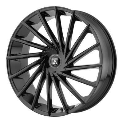 20x8.5 Asanti Black Wheels ABL-18 Matar Gloss Black Rims 5x120 ET+30 (1pc)