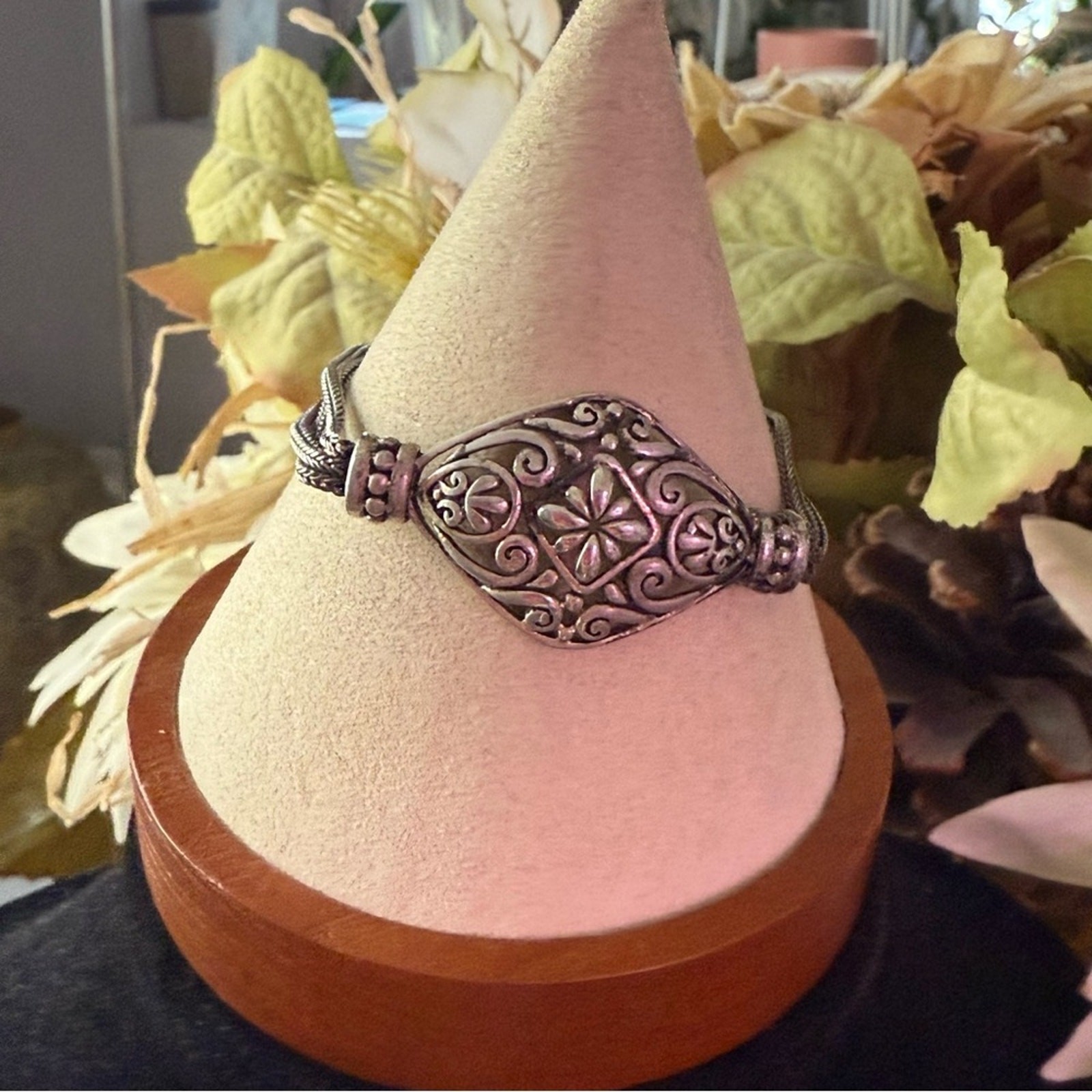 925 Sterling Silver Toggle Multi Chain Bracelet - image 6