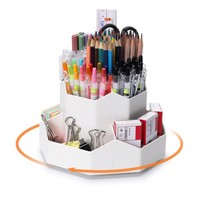Stiftehalter Kinder Schreibtisch Organizer 360 Grad Drehbar BüRo Schule 9 FäCher