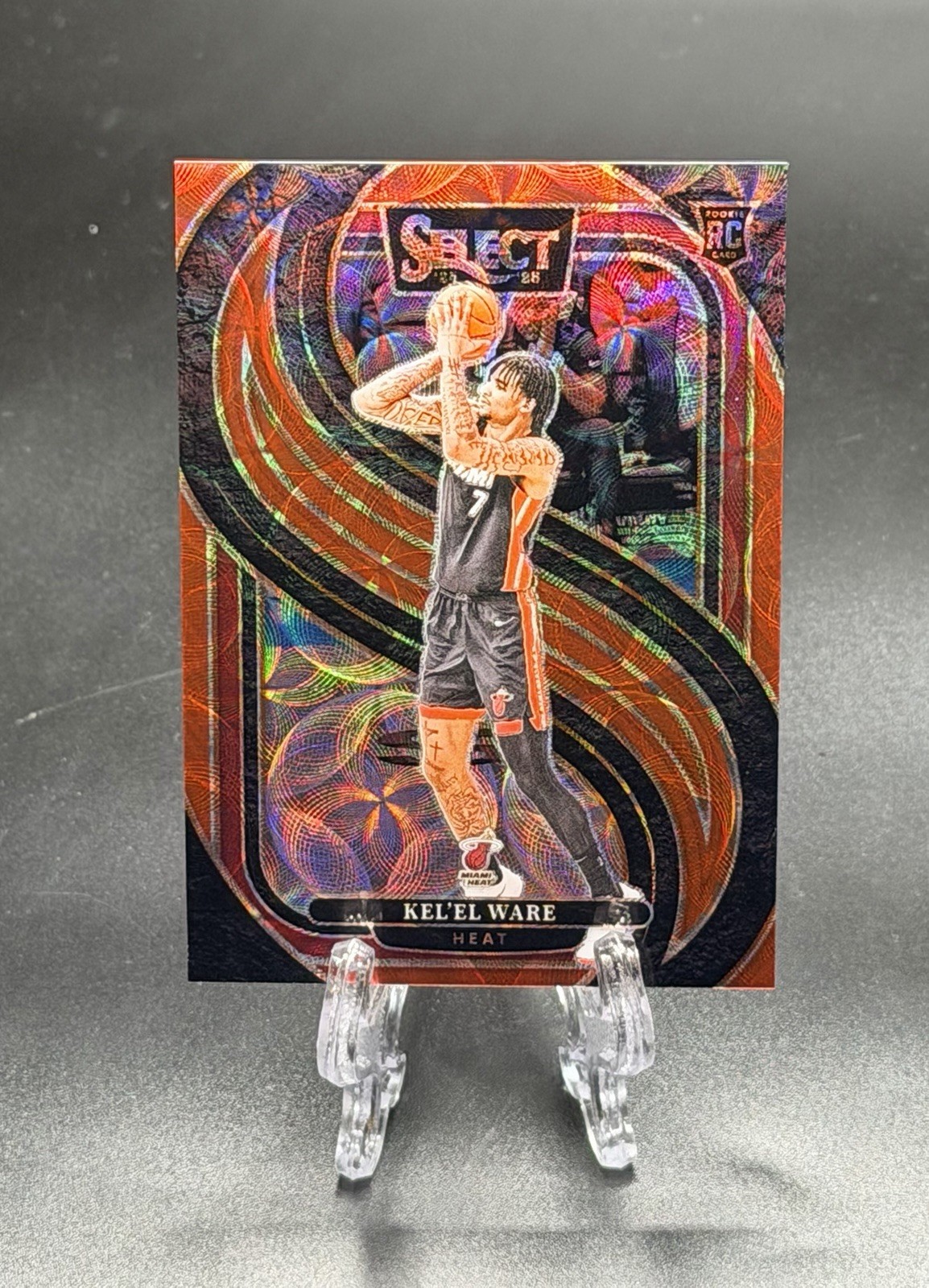 2024 Panini Select Kel'el Ware #191 Red Scope Prizm SP /249 RC Rookie Heat