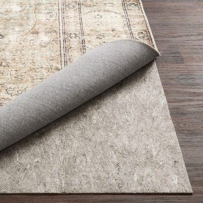 grip Rug Pad Fpad2 Grey 100 X 140. 13 Thick Gray 1/8 Inch Reversible Soft C
