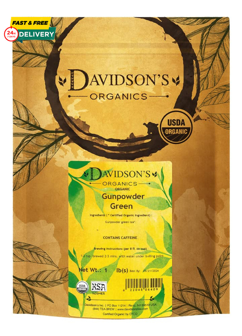 Davidson'S Organics, Gunpowder Green, Loose Leaf Tea, 16-Oun
