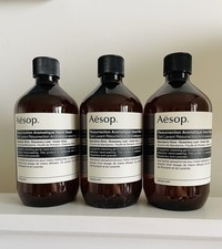 3x REFILL AESOP RESURRECTION AROMATIQUE HAND WASH 500ML. Plant based, Vegan,