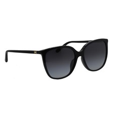 Michael Kors MK 2137U 30058G Black Plastic Square Sunglasses Grey Gradient Lens