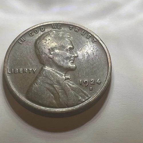 1924-S Lincoln Wheat Cent Choice Very Fine VF+/XF Coin # 1