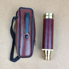 tasco 25x30mm 1AGST 3-Draw Brass Pocket Telescope. Made in Taiwan
