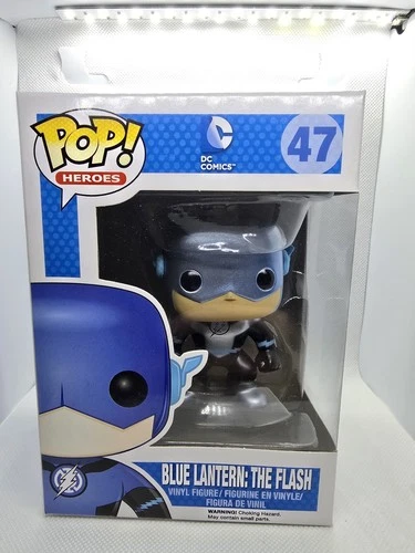 Funko Pop! DC Heroes #47 Blue Lantern The Flash Metallic Fugitive Toys Exclusive