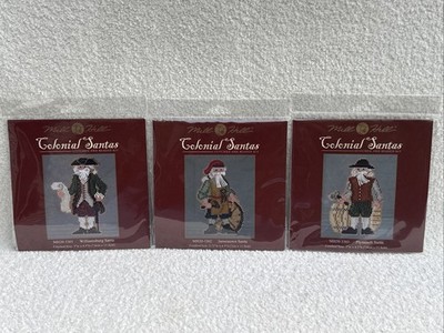 3 Mill Hills Cross stitch Colonial Santas Kits MH20