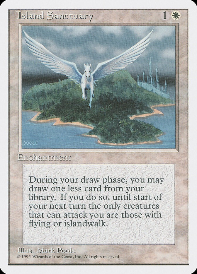 MTG Magic the Gathering Island Sanctuary (31/379) Fourth Edition LP