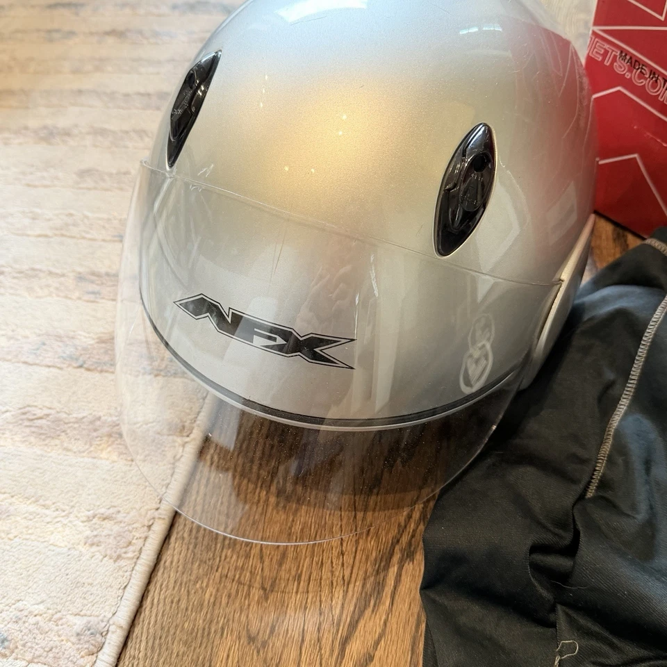 AFX FX-48 Motorcycle Half Helmet Gray Size small - Image 2 of 4