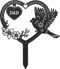 Memorial Grave Markers for Dad, Cemetery Decorations for Grave, Memorial Gifts f