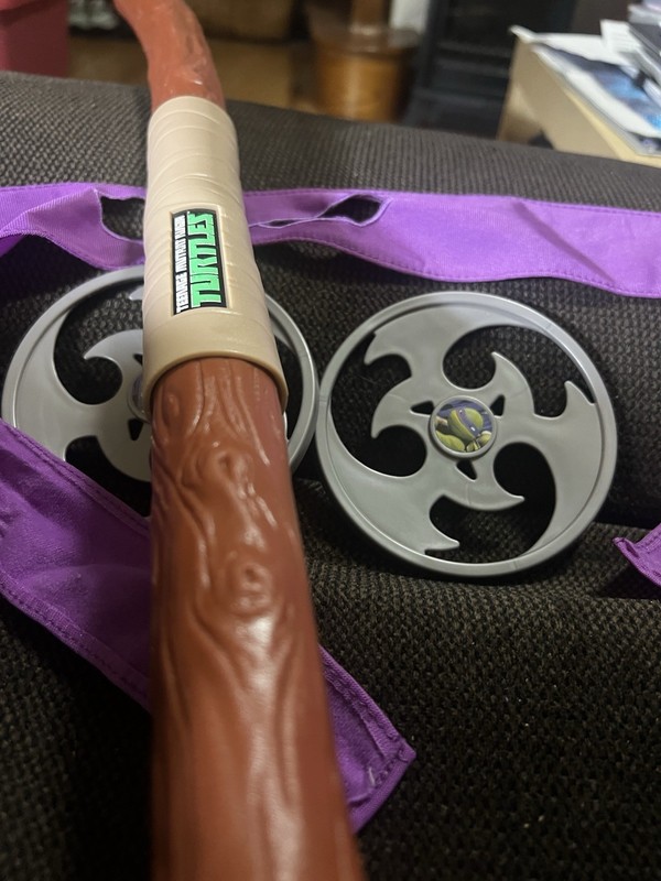 Dress Up TMNT Donatello Bo Staff Combat Gear 2012 Purple Bandana 2 Ninja Star