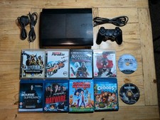 Sony PlayStation 3 Super Slim 12GB Konsole Wireless Controller 6 Spiele 4 Bluray