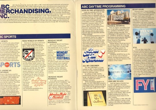 1982 ABC Merchandising Kit Provided to Licensee - Picture 2 of 11