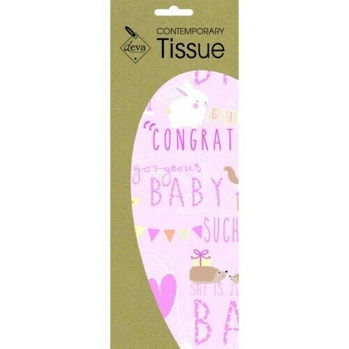 Beautiful Baby Pink tissue wrap Tissue Wrapping Paper 4 sheets 50 x 70cm - Picture 1 of 1