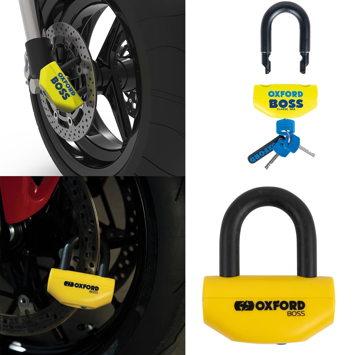 Oxford OF46 Boss Secure Motorcycle Motorbike Security Disc Lock