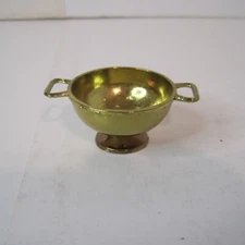 Vintage Miniature Bowl with Handles - England 756164 - Copper and Brass Color