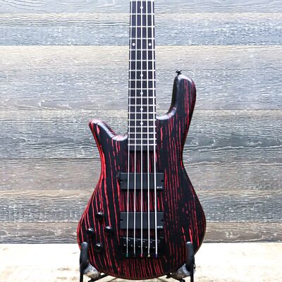 Spector NS Pulse 5 Left-Handed Cinder Red EMG Pickups 5-String El. Bass w/Bag