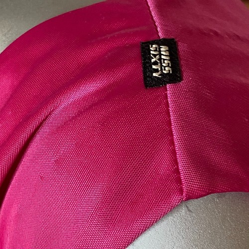 Vtg 2000s Y2K Miss Sixty Luxury Pink Satin Ruched Asymmetrical Satin Dress XS - Picture 8 of 10