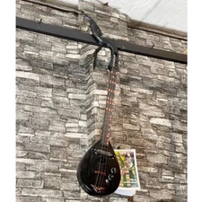 Electric Harp Guitar Phin Isarn Work Exquisite Crafts Traditional Musical Black