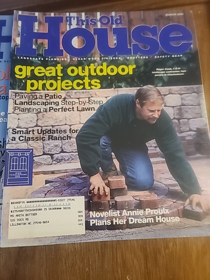 This Old House Magazine Lot of 10 Magazines Published In 2001 Foto 4 de 4