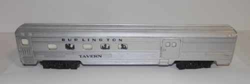 Vintage HO Skala Burlington Wellpappe Seite Taverne Esswagen (A)