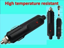2pcs 12V high temperature resista M Car Cigarette Lighter Socket Plug Connector 