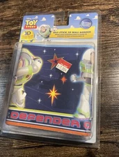 Toy Story Buzz Self Stick Removable 3D Wall Border 5" x 15' with 3D Glasses