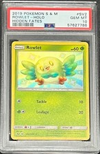 2019 Pokemon Sun & Moon Hidden Fates # SV2 Shiny Holo Rowlet GEM MINT PSA 10 on eBay