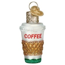 Old World Christmas - Mini Coffee To Go Ornament - 87010