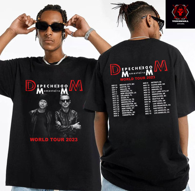 Depeche Mode ''Momento Mori World Tour 2023'' Unisex Double-Sided T-SHIRT S-3XL  