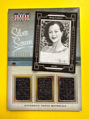 2015 America SilverScreen TRIPLE RELIC #SD-HL Hedy Lamarr #101/299 +o2