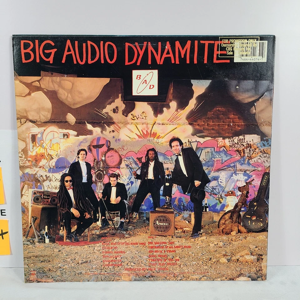 Big Audio Dynamite Tighten Up Vol 88 LP Columbia 1988 NM Vinyl Promo Stamp #06c Foto 4 de 4