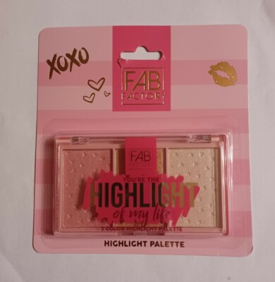 FAB FACTORY X0X0 YOU'RE THE HIGHLIGHT of my life 3 COLOR HIGHLIGHT PALETTE
