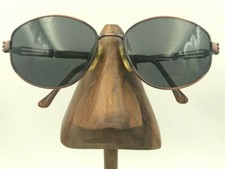 Vintage Anne Klein 2003 K1029 Bronze Black Metal Oval Italy FRAMES ONLY