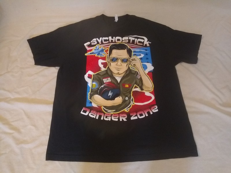 Psychostick Danger Zone Heavy Metal Band T-Shirt Sz XL