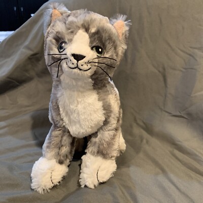 Old Ikea Cat Toys IKEA LILLEPLUTT Tabby Cat Plush Gray White