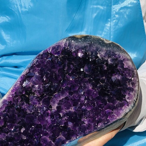 6.68LB Natural Amethyst Quartz Cave Geode Crystal Healing 2538 - Picture 6 of 16