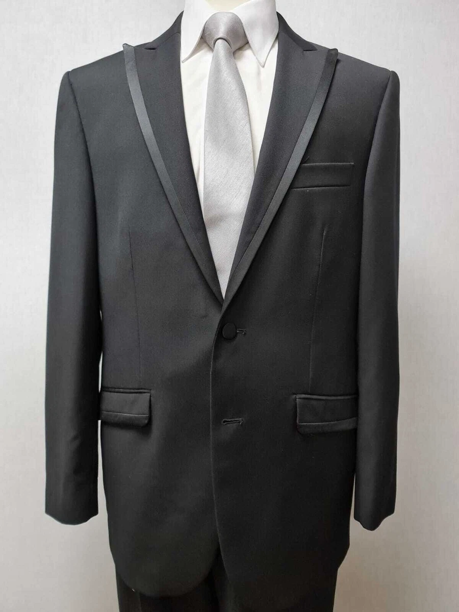 MENS BLACK SINGLE BREASTED TUXEDO DINNER PROM SUIT JACKET BARGAIN