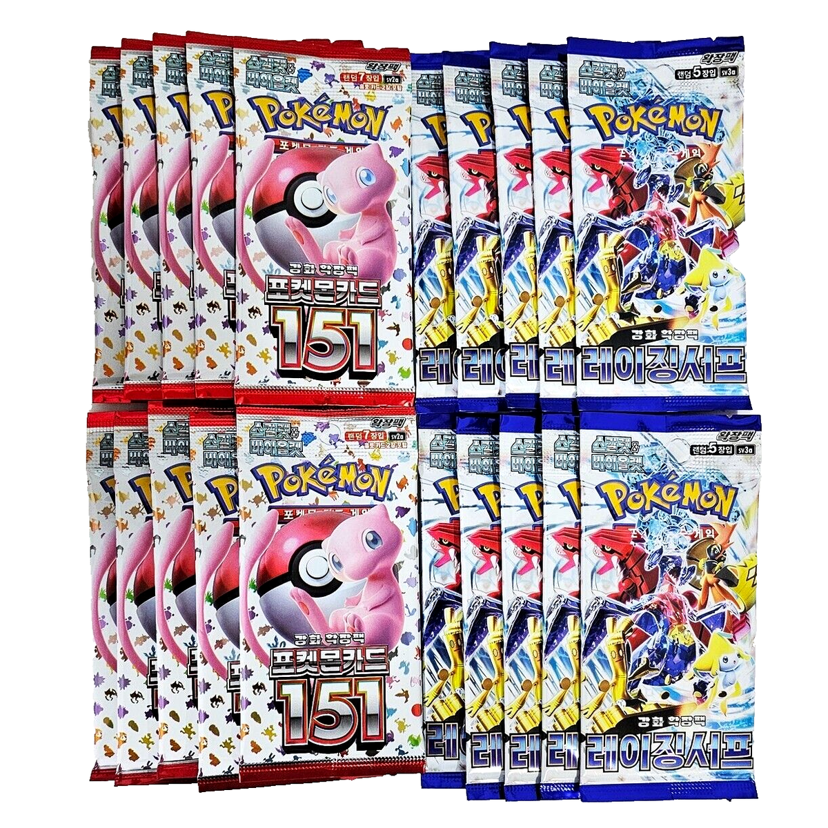 20(10+10)PACKS 151+Raging Surf Pokemon TCG Cards Booster Factory