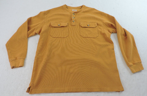 Camisa Duluth Trading Grande Gruesa Algodón Acanalada Gofres Henley Reach Para Hombre - Imagen 2 de 8