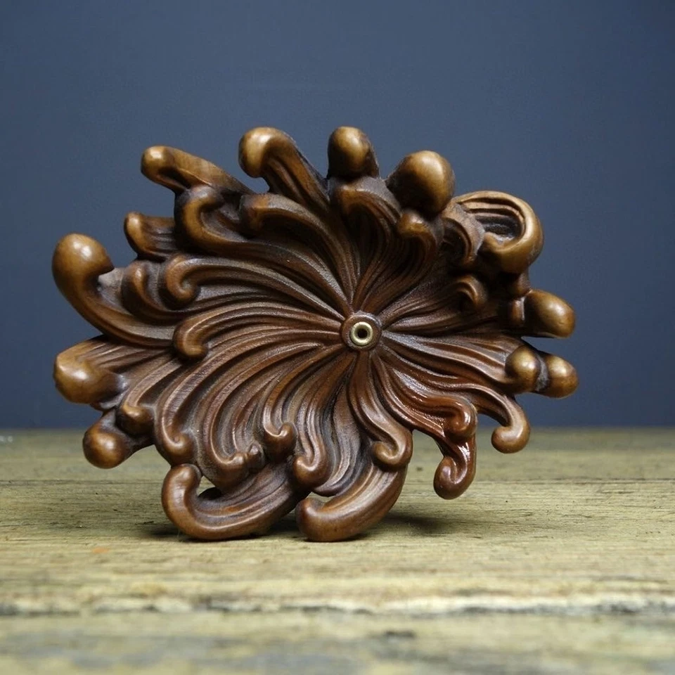 Estatua de crisantemo chino de boj coleccionable quemador de incienso soporte Foto 2 de 4