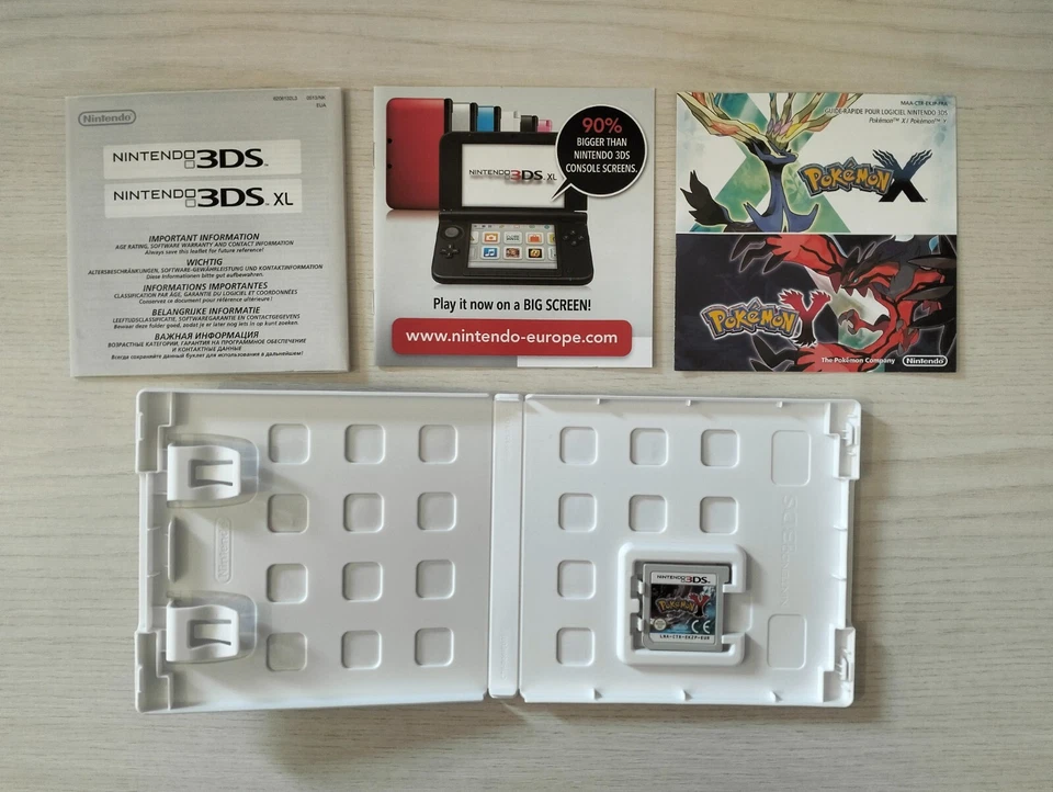 Pokemon Y Nintendo 3DS 2DS Originale Italiano EUR X Rubino Omega Zaffiro Alpha, foto 3 di 4