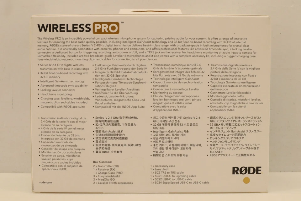 Rode Wireless Pro Dual-Channel Pro Compact Wireless Microphone System - Image 3 of 4