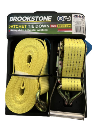 Brookstone Ratsche Festzurren Trucker Schwerlast 2 Zoll x 8 m 