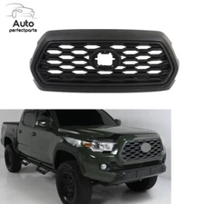 For Toyota Tacoma 2016-2022 Front Upper Grille Assembly Black Grill Full Matte