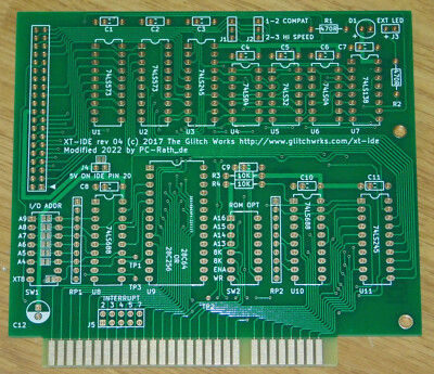 Leerplatine XTIDE Platine DIY Löten ENIG Vergoldet XT IDE Controller Boot BIOS