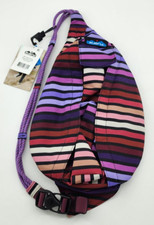 NEW KAVU Original Mini Rope Sling Pack Adjustable Rope Strap September Stripe