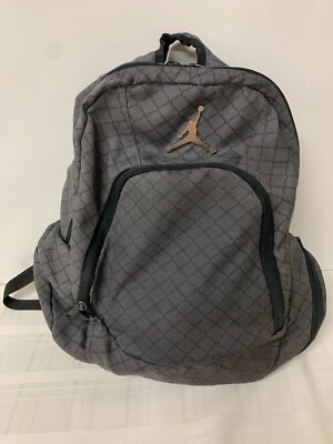 Backpack Jumpman Air Jordan Gray/Blk With Metal Logo
