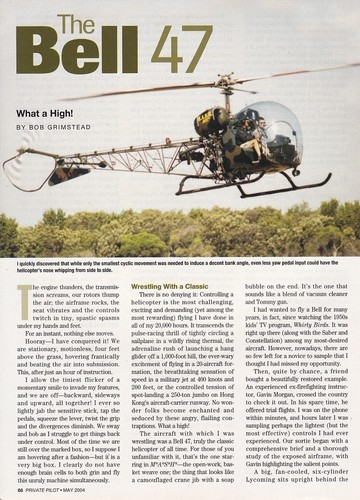 Bell 47 G-5 Helicopter Aircraft Report 9/17/2022n - 第 1/1 張圖片